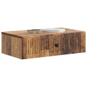 vidaXL Vegghengt Sidebord Gammelt tre 59 x 34,5 x 17 cm Konstruert tre