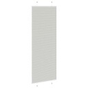  plisségardin lys grå 80x200 cm Stoff Bredde 79,4 Polyester