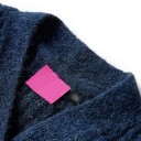 vidaXL Cardigan for barn strikket marineblå 104