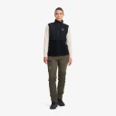 Revolutionrace River Hybrid Fleece Vest Dame Black XS Dame Overdeler Fleece & midlayers