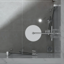 Bathlife Vikbar Dusjhjørne 80x80 cm, Alu/Klart glass