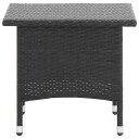 vidaXL Tebord svart 50x50x47 cm polyrotting