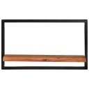 vidaXL Vegghyller 2 stk 60x25x35 cm heltre akasie og st?l