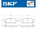 Bremseklosser SKF VKBP 80888 A
