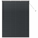  Vindu Persienne med gardiner Svart Aluminium