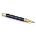 Parker Duofold Ballpoint Pen  Prestige Blå Chevron  Medium Point Svart Ink Refill  Premium Gift Box
