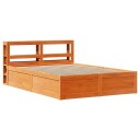  Sengeramme med hodegavl voksbrun 160x200 cm heltre furu 3306338