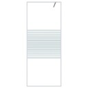 vidaXL Dusjvegg hvit 80x195 cm klart ESG-glass