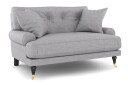 Loveseat Webber   Lysgrå|Messing