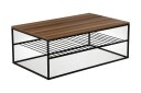 Falan Sofabord 95 cm med Hylle Ribber - Brun