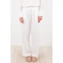 Neo Noir Sonar Linen Pants - White 34