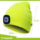 Trizand LED-lue med innebygd lys Gul