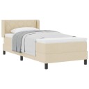  Kontinentalseng med madrass med madrass Krem 90 x 190 cm