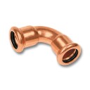 Altech CU Bend Pressfitting med 2 Muffe 28mm / 90°