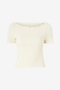 Aim'n   Topp Tulip Short Sleeve Top   Hvit