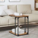  Sidetabell med hylle Gammelt tre 50 x 35 x 52 cm Konstruert tre