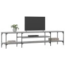 vidaXL TV-benk grå sonoma 201x35x45 cm konstruert tre og jern