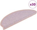  Selvklebende trappematter sisal 30 stk 56x17x3 cm rosa 8721288459831
