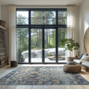 Wilton teppe   Fernana blå/multi Størrelse: 240 x 340 cm