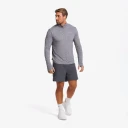 RevolutionRace Herre > Overdeler > Langermede skjorter Impulse Half zip Top Herre Grey Melange Størrelse:3XL