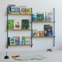 Moebe Magazine Hylle 123x162 cm Oak/Dypblå