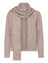 A View Harper Knit Scarf Cardigan   Beige   L