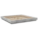  Sengeramme betonggrå 180x200 cm konstruert tre 8721102618093