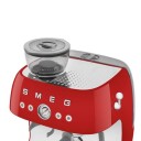 Smeg EGF03 Manuell espressomaskin med kaffekvern Rød