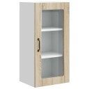 vidaXL Vegghylle PORTO Sonoma eik 40 x 31 x 80 cm Konstruert tre