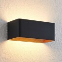 Arcchio Karam LED-vegglampe, 20 cm, svart