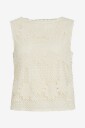 Vila - Topp viCanisa Boatneck S/L - Hvit