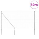  Gjerde med innlegg. sølv 1.2 x 50 m PVC belagt stål