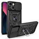 INCOVER iPhone 13 Bakdeksel med Magnetisk Kickstand Og Cam Slider - Svart