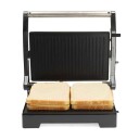 MELISSA Panini grill og kontaktgrill med non stick belegg og overopphetingsbeskyttelse 1000W Svart