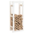 Vedstativ 41x25x100 cm furu - hvit