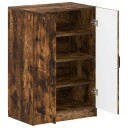 vidaXL Sko Skap UTRECHT 59,5 x 39,5 x 87 cm Konstruert tre Røkt Eik