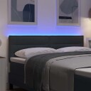  LED Hodegjerde Linjer Design Mørk Grå 80 cm Stoff