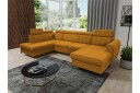 Hoffman Sofa med Divan og Sjeselong 4 seter   Gul