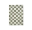 Square teppe hvit/grønn