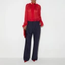 Elisabetta Franchi Dame Bukser Blå XS,