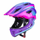 Rockbros TT-32SBPP-S Sykkelhjelm med avtakbar hakebeskyttelse for barn - Str. S - Lilla/Rosa