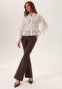 Bubbleroom Mid Waist Stretchy Flared Trousers