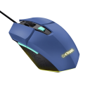 Trust GXT 109 Felox Kablet Gamingmus med 6 Knapper og LED-lys Blå