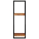 vidaXL Vegghyller 2 stk 25x25x75 cm heltre akasie og st?l