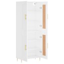 vidaXL Highboard hvit 69,5x34x180 cm konstruert tre 8720845490959