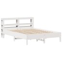  Sengeramme uten madrass hvit 140x190 cm heltre furu 3306160