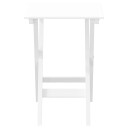  Sammenleggbart sidebord hvit heltre poppeltre 4008873