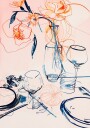 Floral Still Life Poster Plakat / 50x70cm
