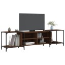 vidaXL TV-benk brun eik 203x37x50 cm konstruert tre 8721012193932