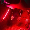 Car Interior LED Lights 4 Strips, 15 Colours, 7 Light Speed